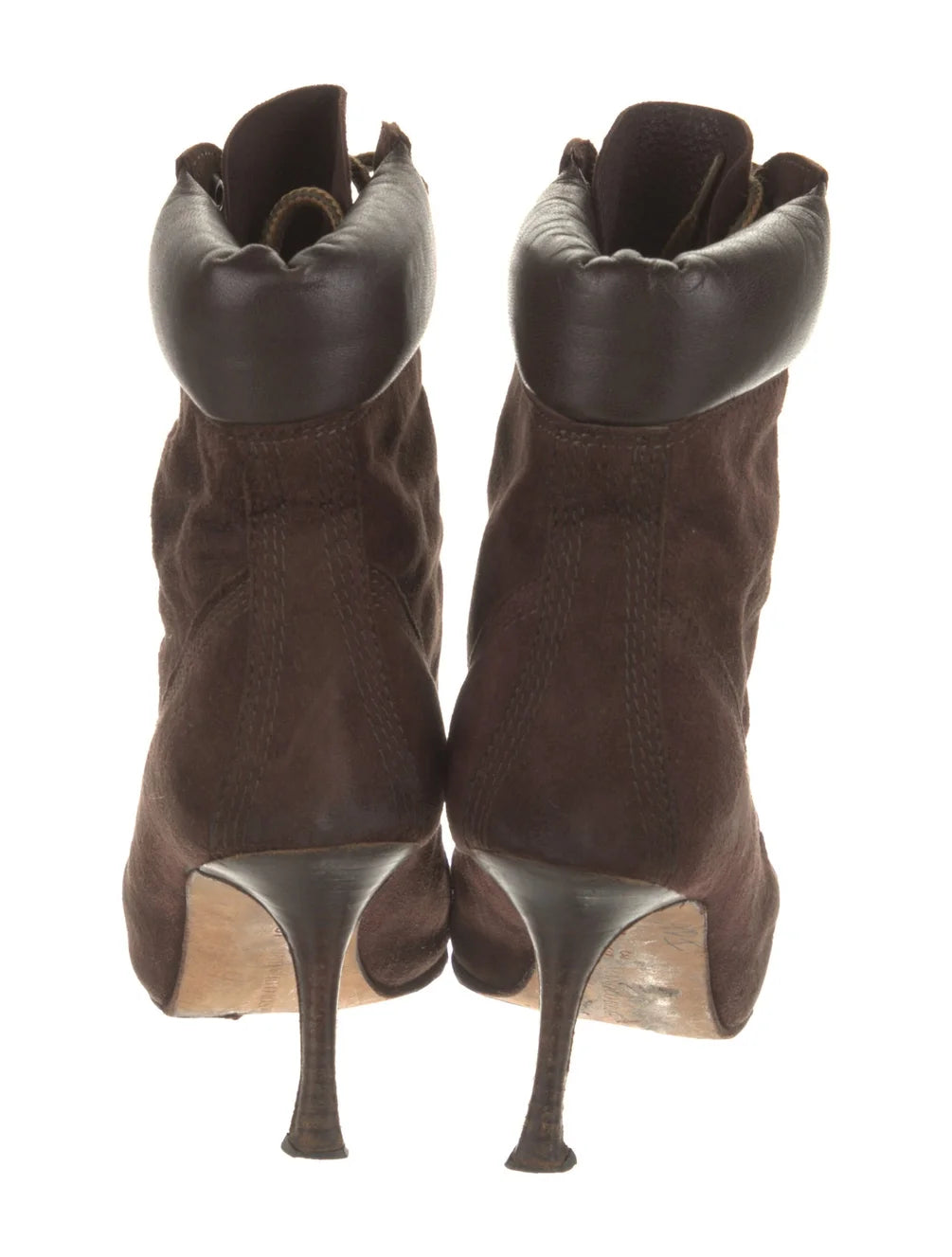 Manolo Blahnik Laceup Booties size 35