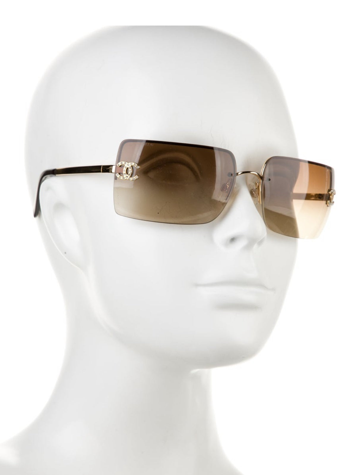 Chanel Vintage Rhinestone CC Sunglasses