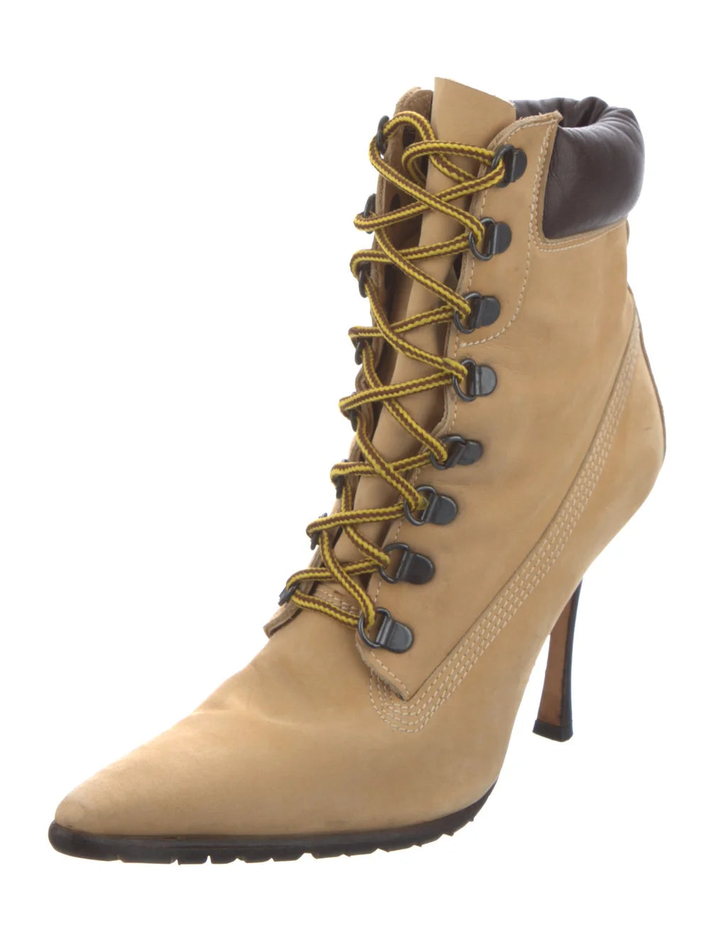 Manolo Blahnik Vintage Laceup Boots